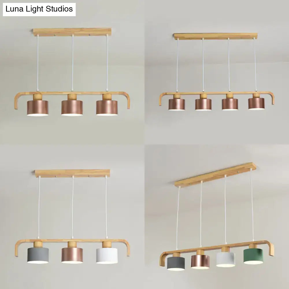 Rose Gold Drum Chandelier