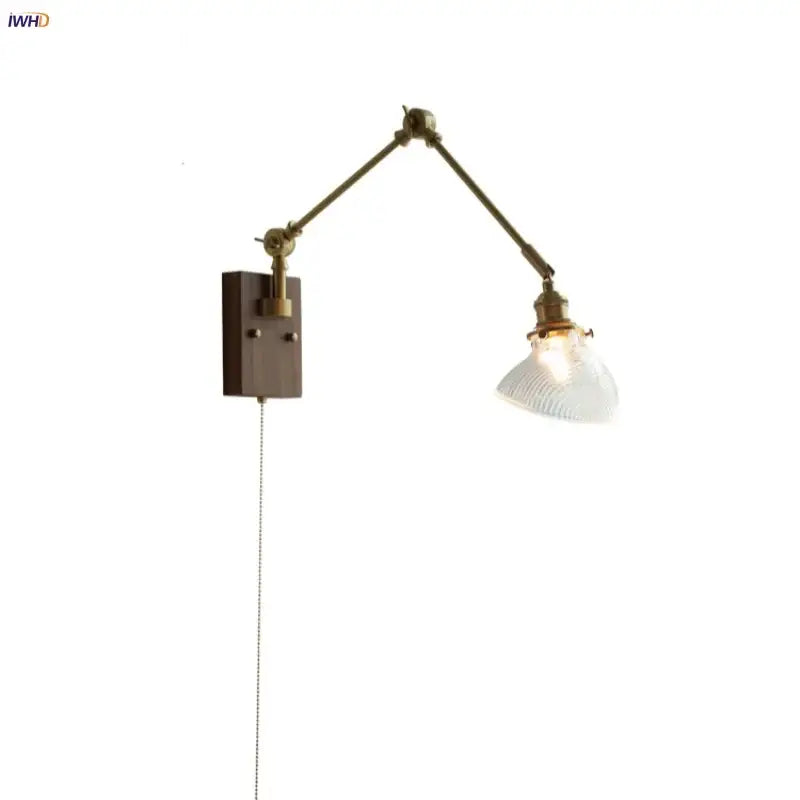 Brass Glass Wall Light