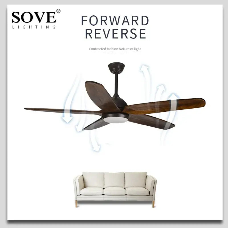 Bronze Wooden Ceiling Fan