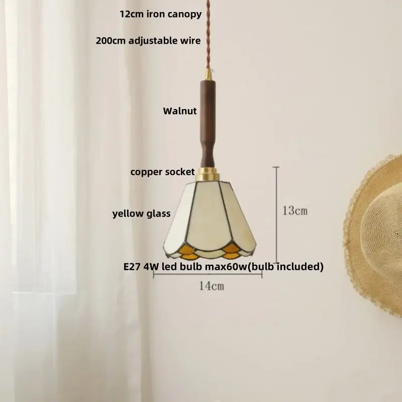 Floral Ceramic Pendant Light