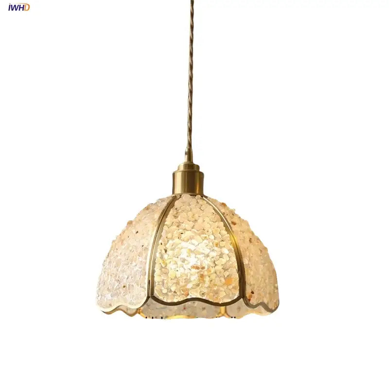 Crystal Seashell Pendant Light
