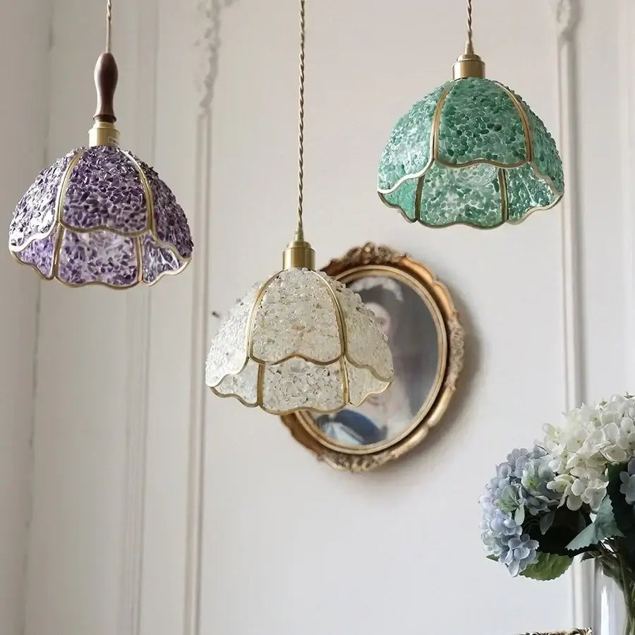 Crystal Seashell Pendant Light