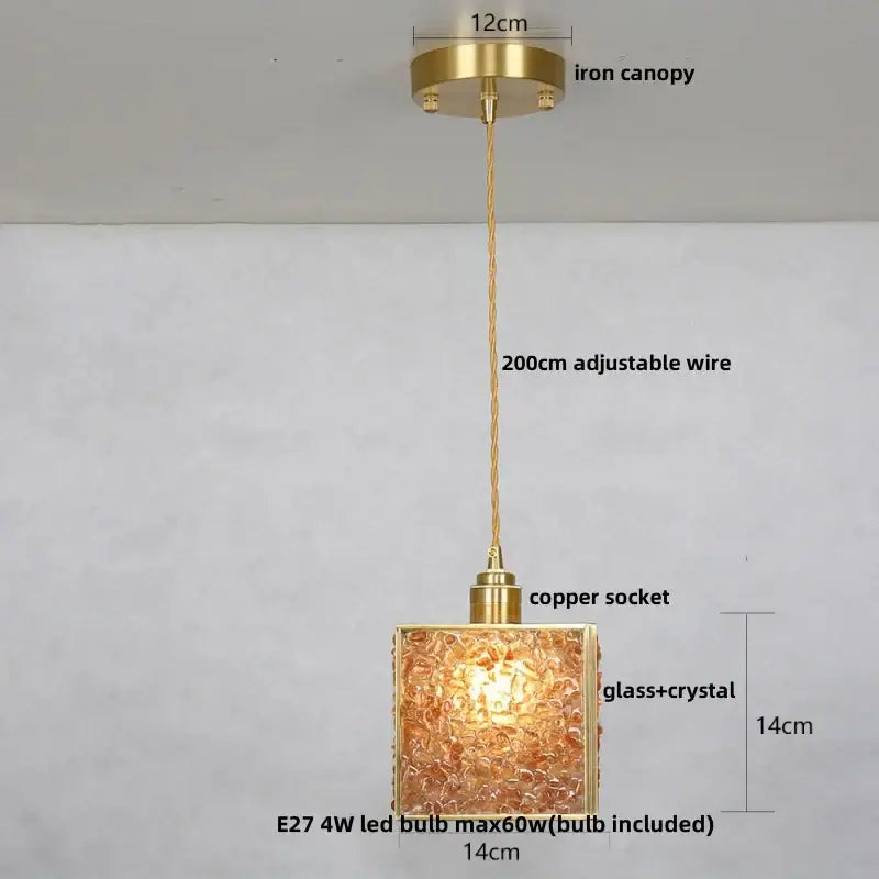 Crystal Seashell Pendant Light