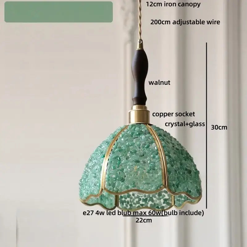 Crystal Seashell Pendant Light