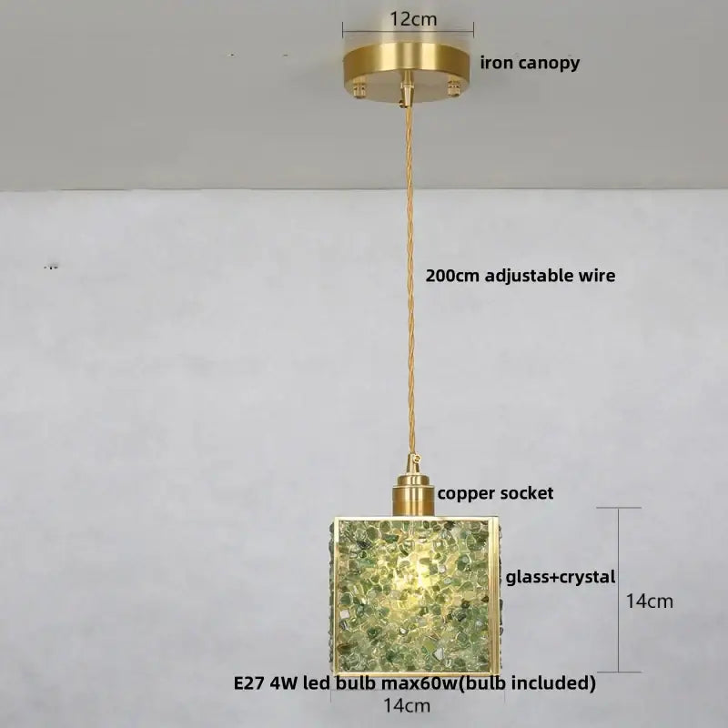 Crystal Seashell Pendant Light
