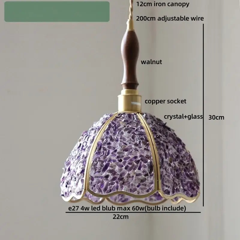 Crystal Seashell Pendant Light