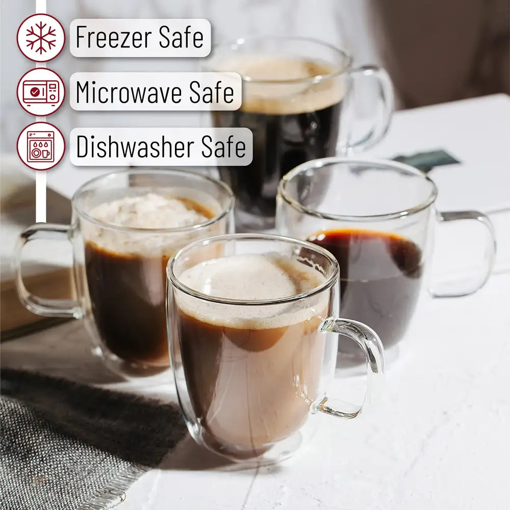 Clear Double Wall Mugs