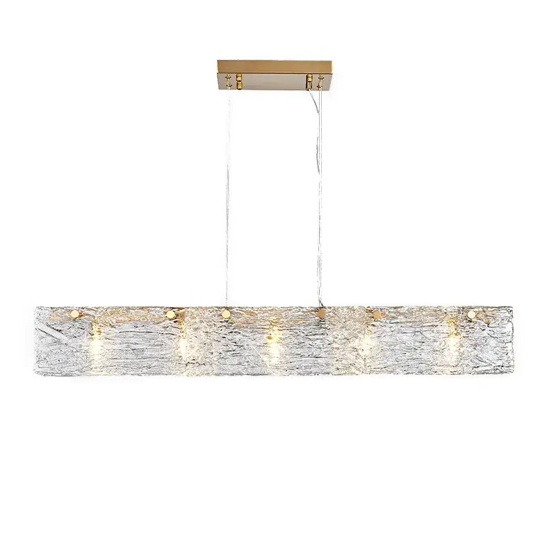 Silver Gold Glass Chandelier