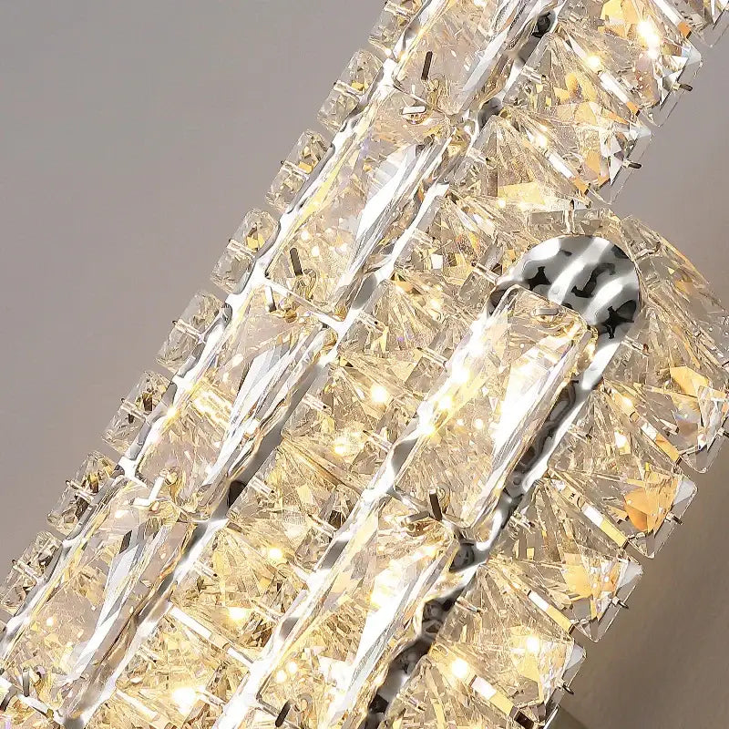 Chrome Crystal Nordic Dining Room Wall Sconce