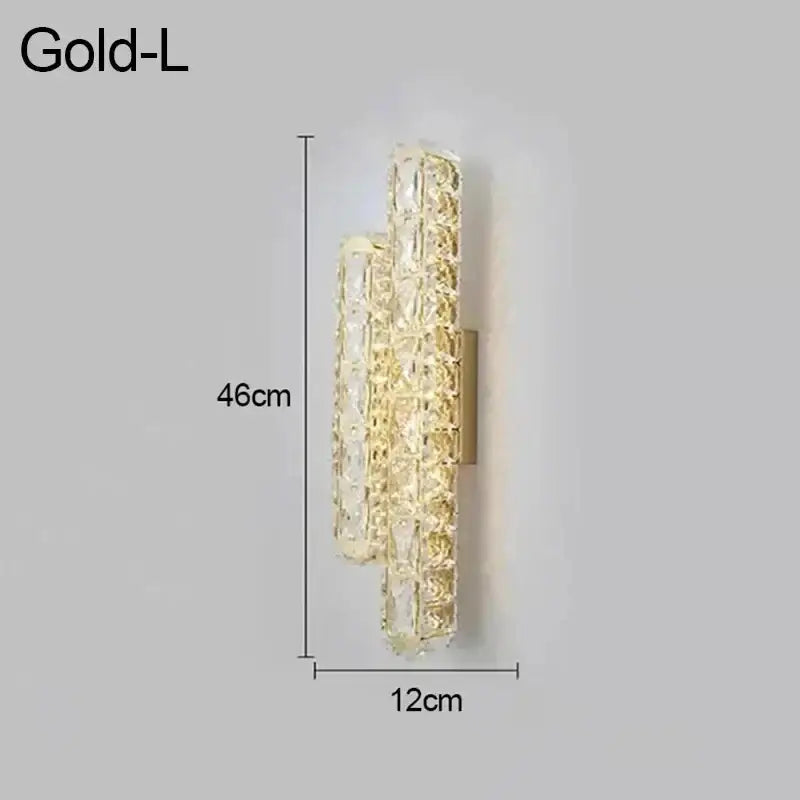 Chrome Crystal Nordic Dining Room Wall Sconce