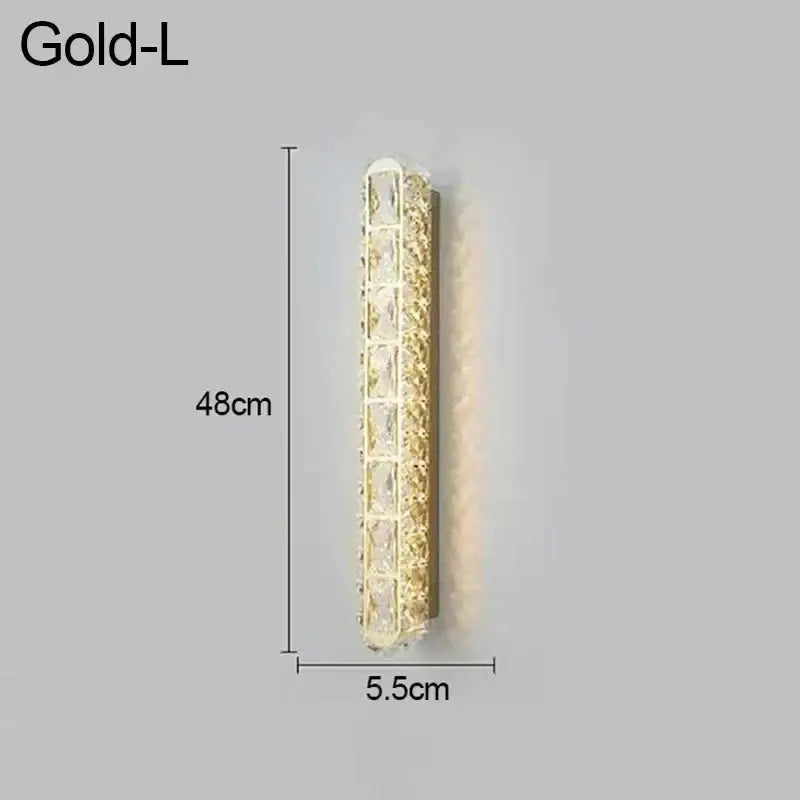 Chrome Crystal Nordic Dining Room Wall Sconce
