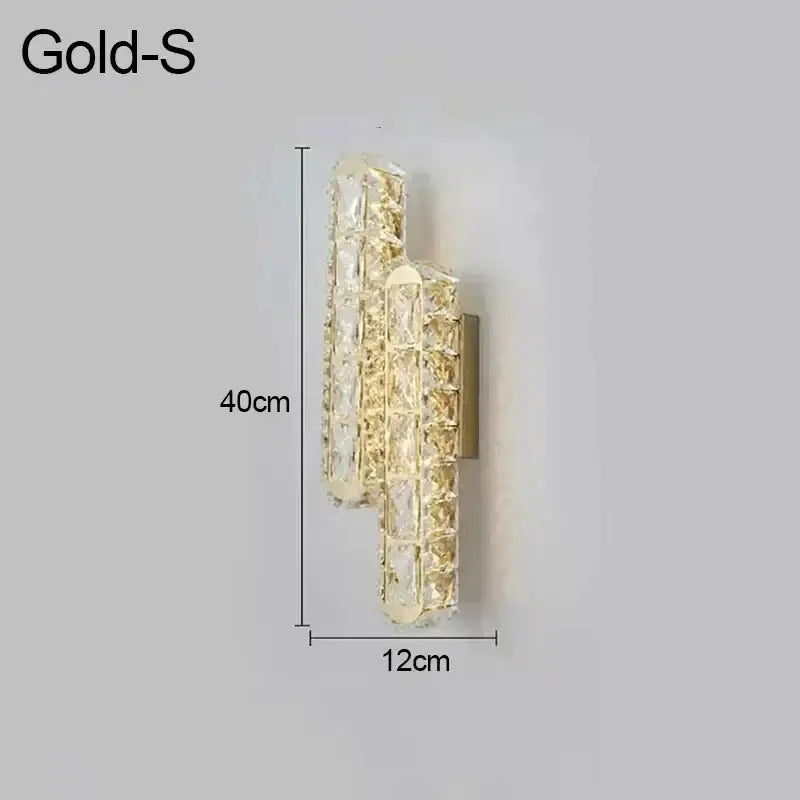 Chrome Crystal Nordic Dining Room Wall Sconce