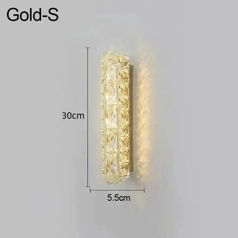 Chrome Crystal Nordic Dining Room Wall Sconce