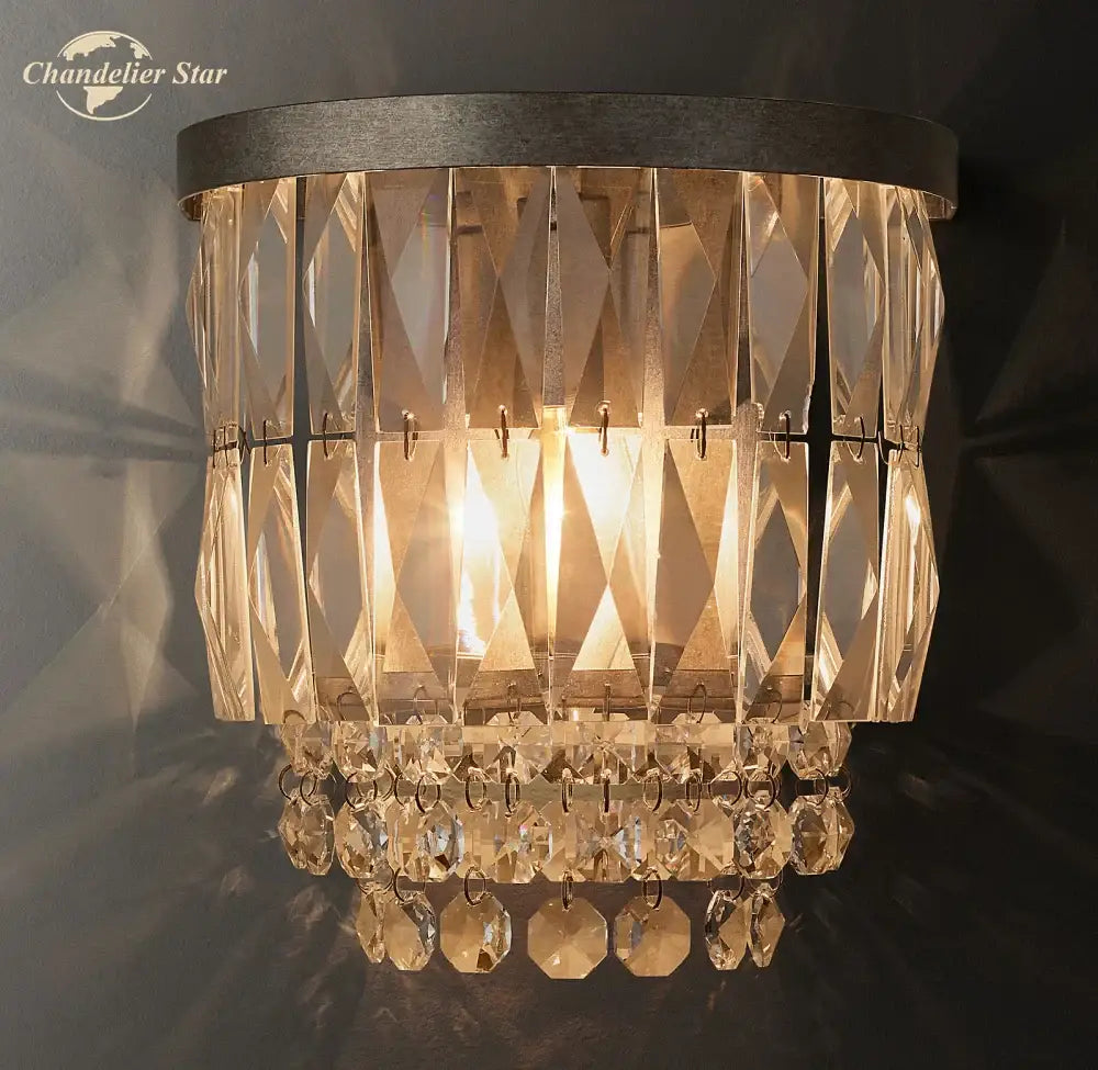 Smoke Crystal Wall Sconce