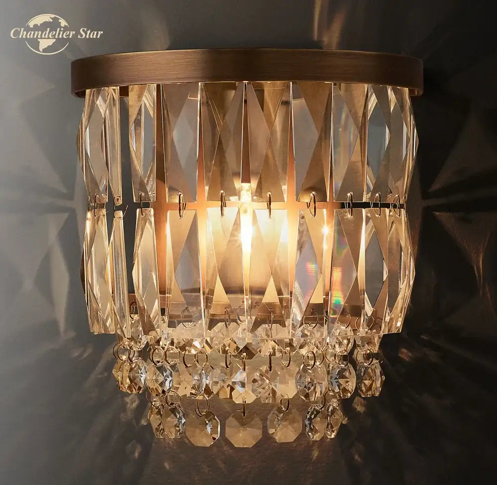 Smoke Crystal Wall Sconce
