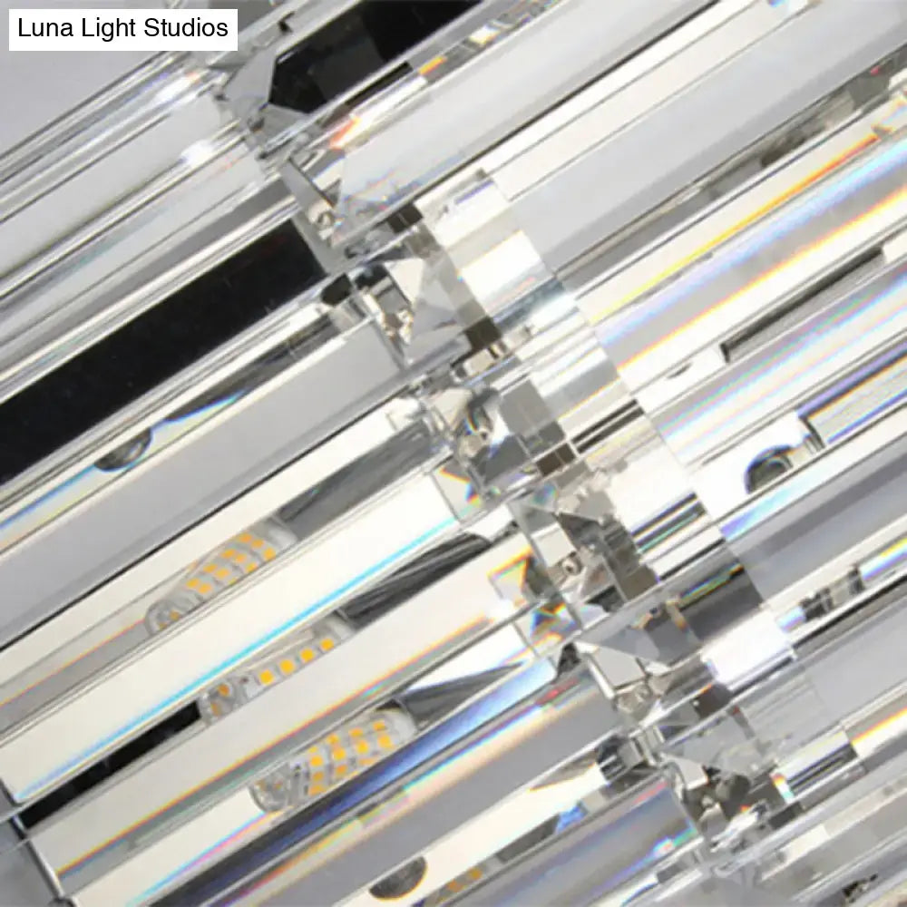 Silver Crystal Wall Sconce Radiant Statement