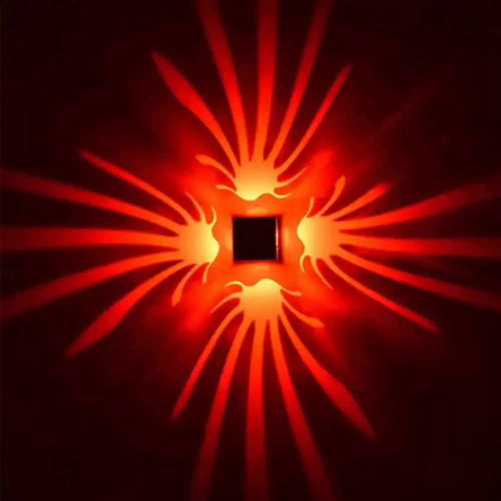 Silver Cube LED Sconce