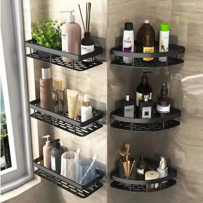 Silver Double Tier Shower Shelf