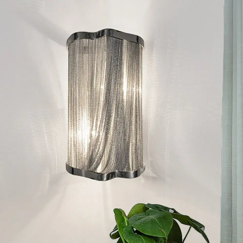Silver Tassel Aluminum Wall Light