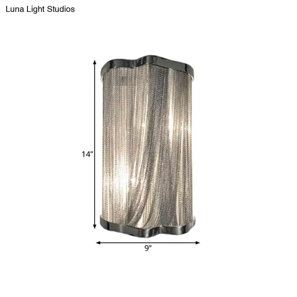 Silver Tassel Aluminum Wall Light