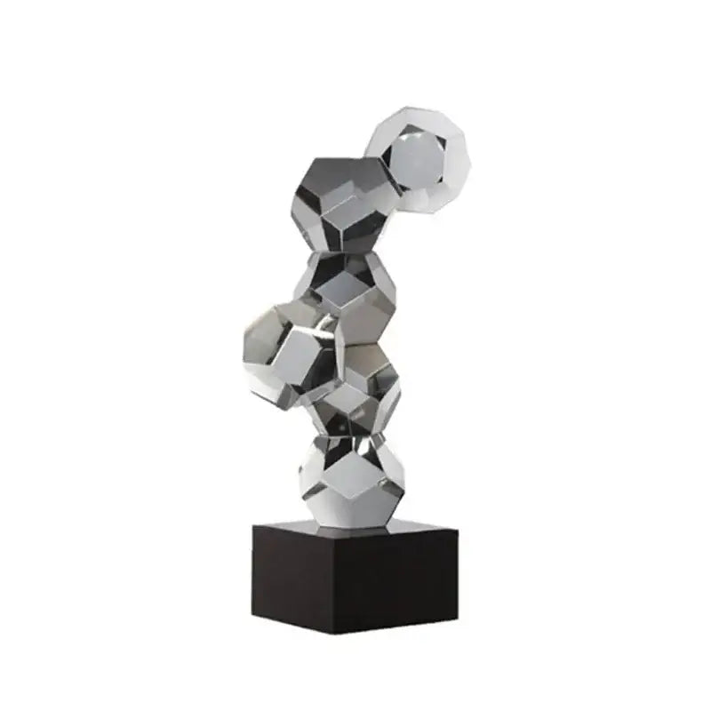 Silver Crystal Ball Ornament