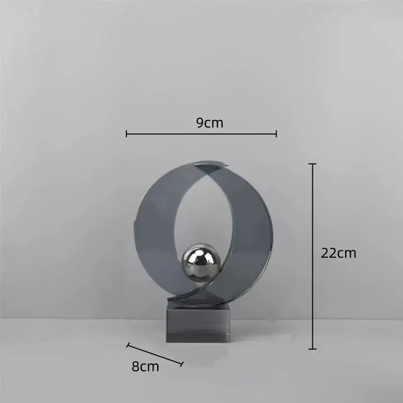 Silver Crystal Sculpture