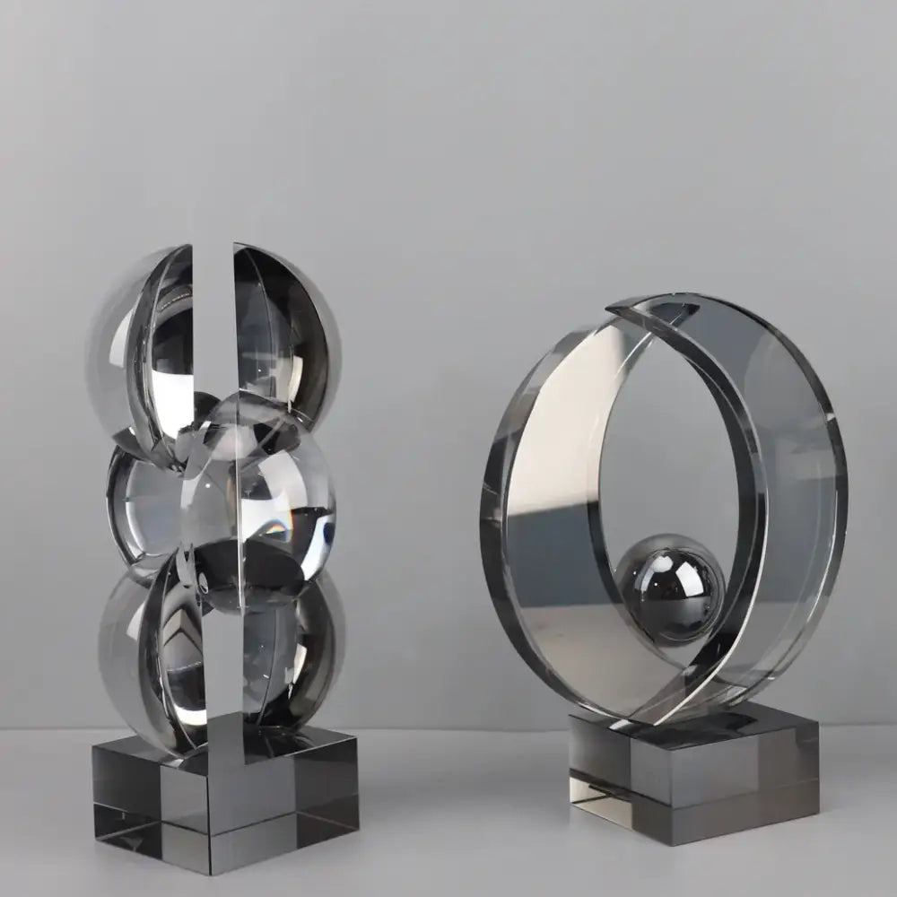 Silver Crystal Sculpture