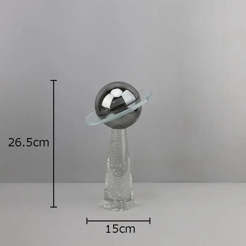 Silver Crystal Star Sculpture