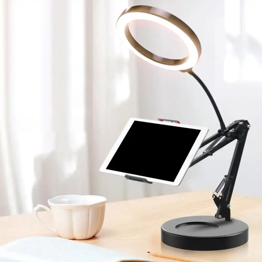 Silver LED Desk Lamp
