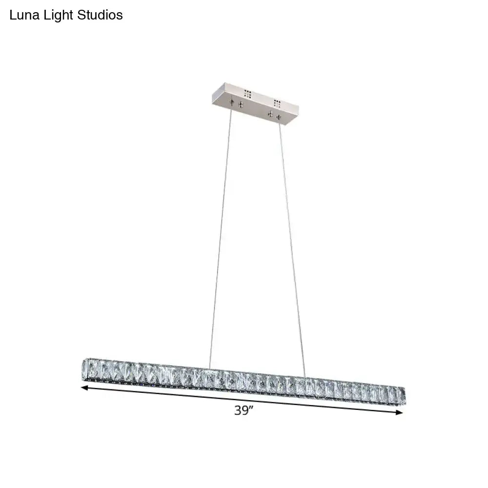 Crystal Linear Pendant Light
