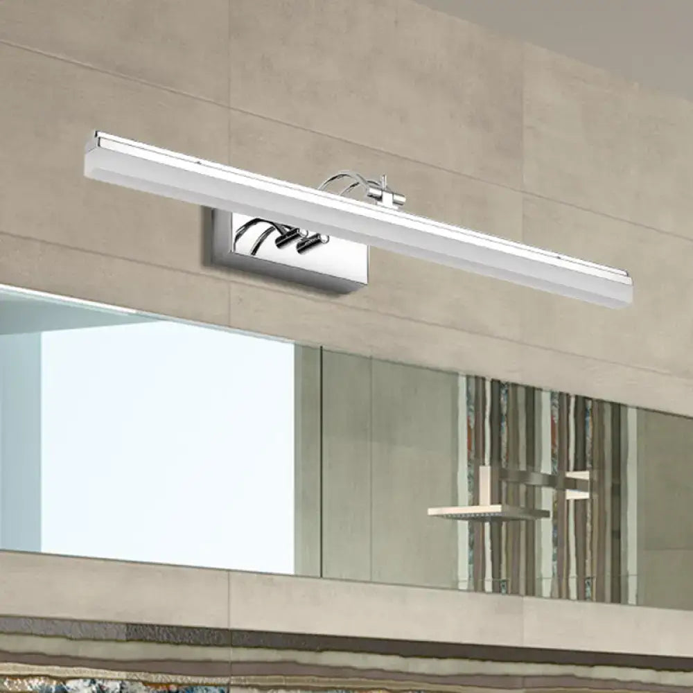 Silver Linear Wall Light