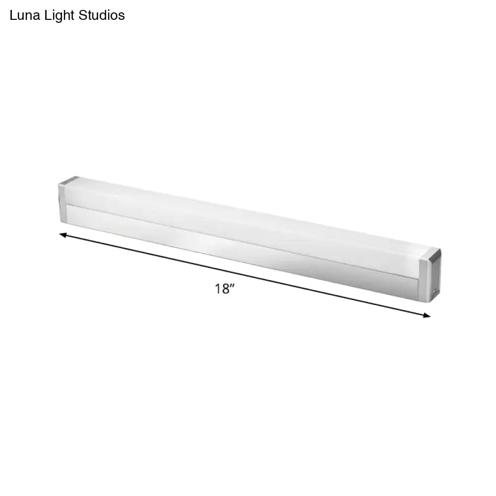 Silver Rectangular LED Light
