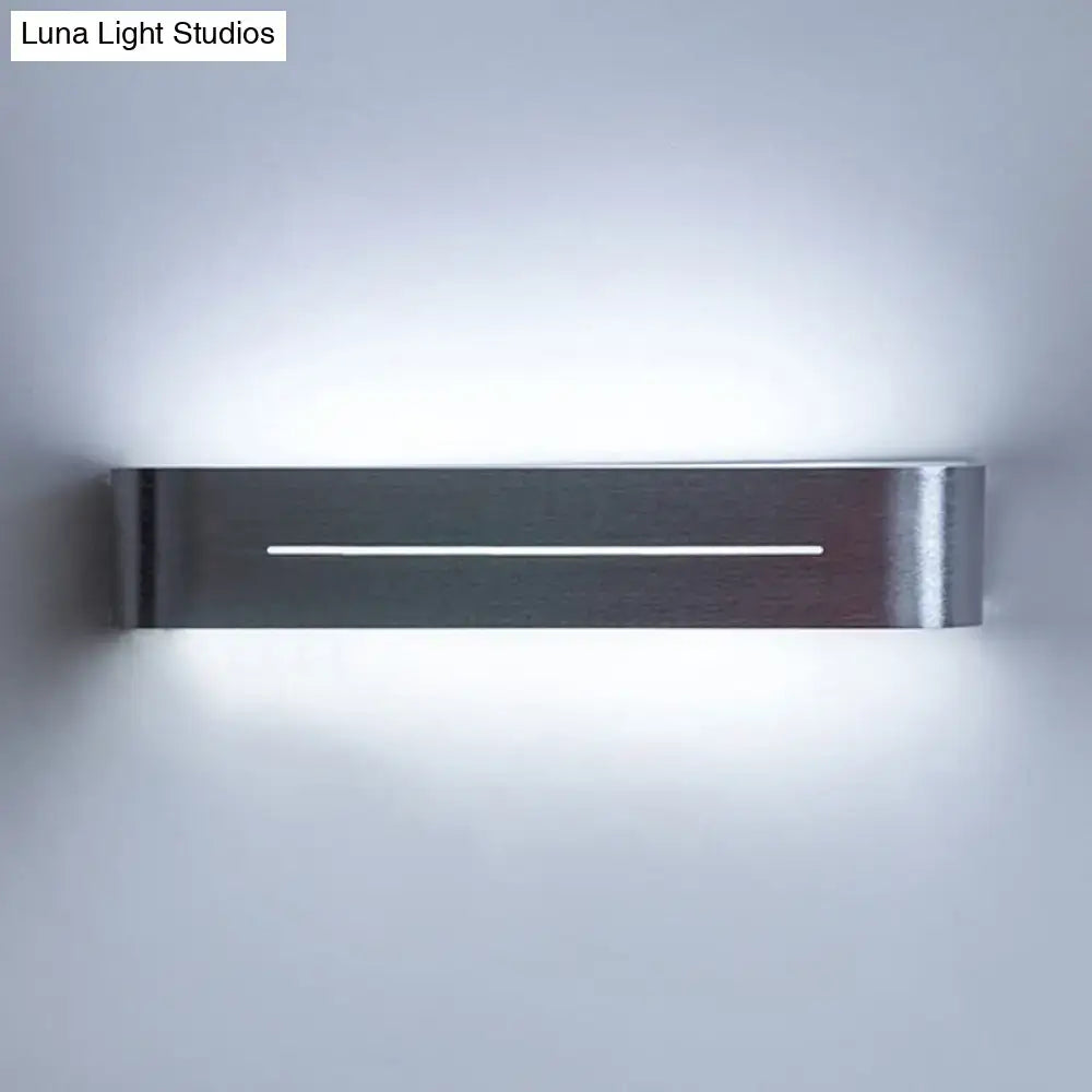 Silver Aluminum Wall Sconce