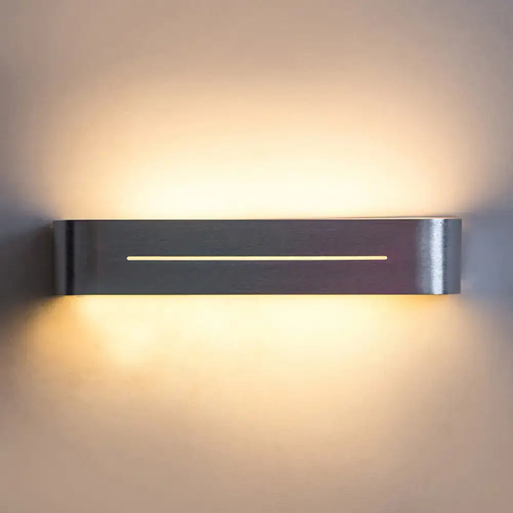 Silver Aluminum Wall Sconce