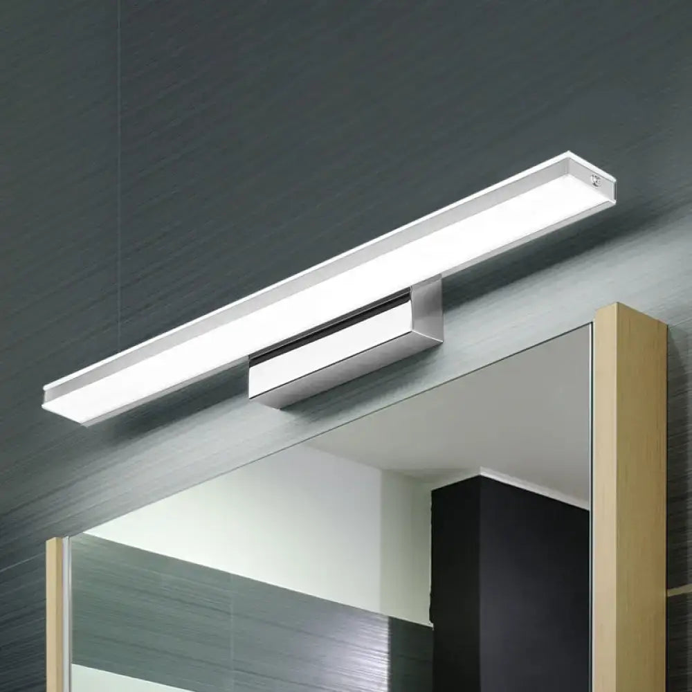 Silver Slim LED Sconce