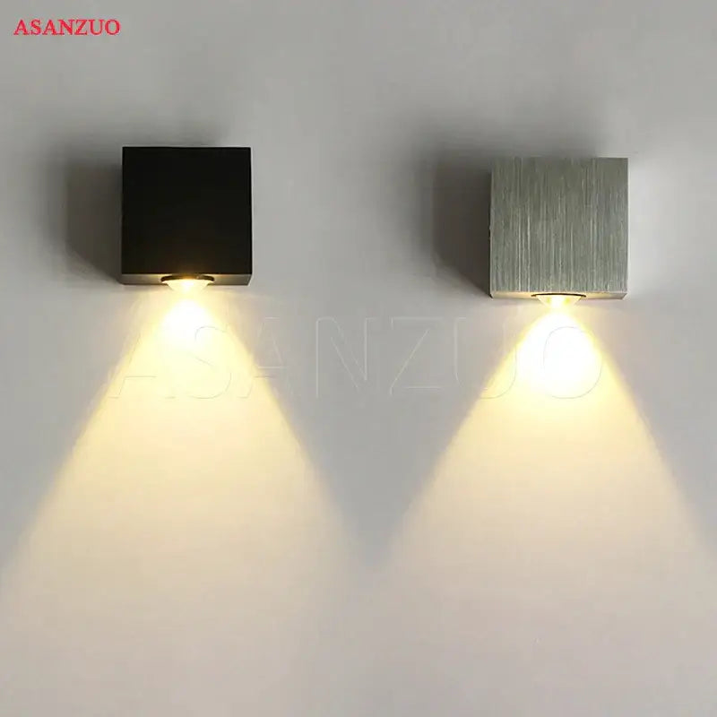 Silver Square Solar Lamp