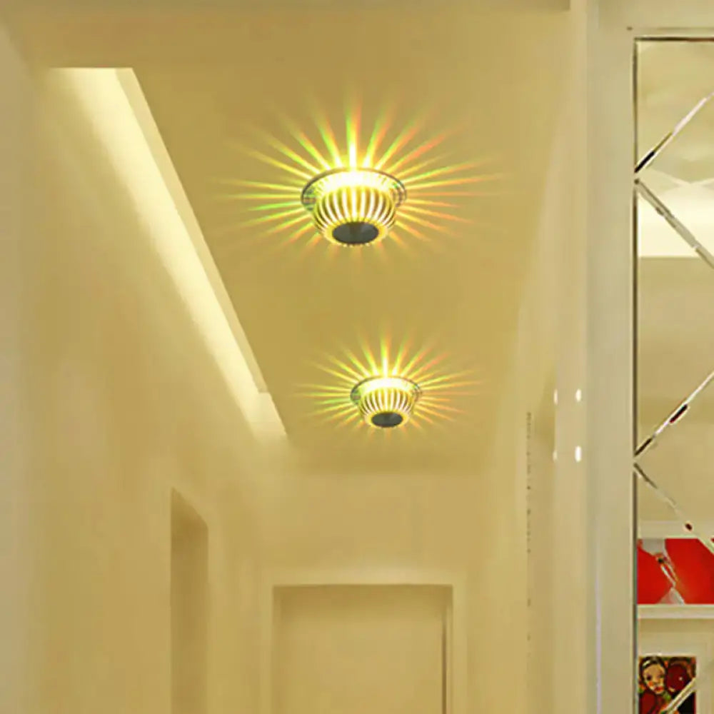 Silver Starburst Wall Sconce