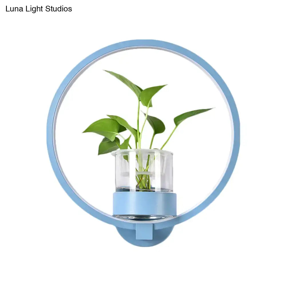 Silver Wall Light Planter