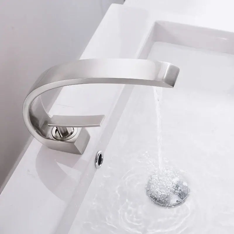 Chrome Waterfall Basin Faucet