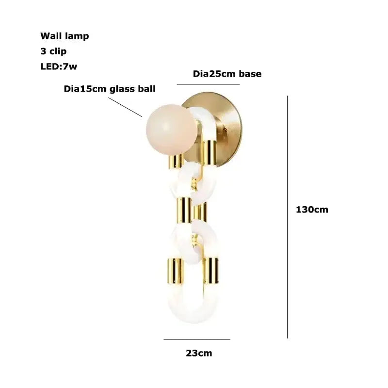 Crystal Gold Chain Chandelier