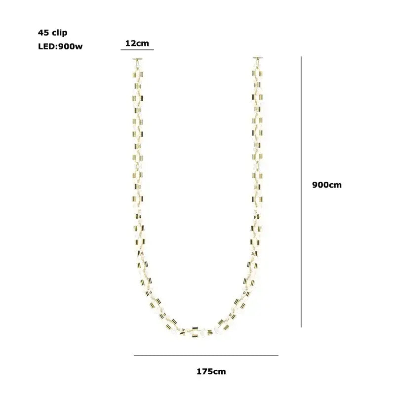 Crystal Gold Chain Chandelier