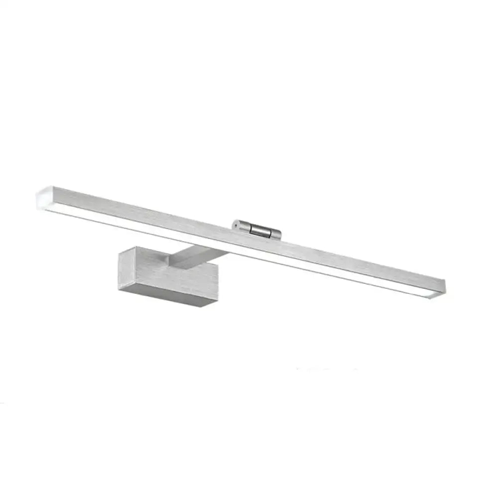 Silver Linear Vanity Light