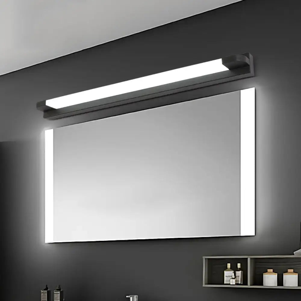 Black White Vanity Light Five Size Options