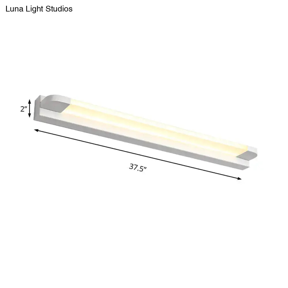 Black White Vanity Light Five Size Options