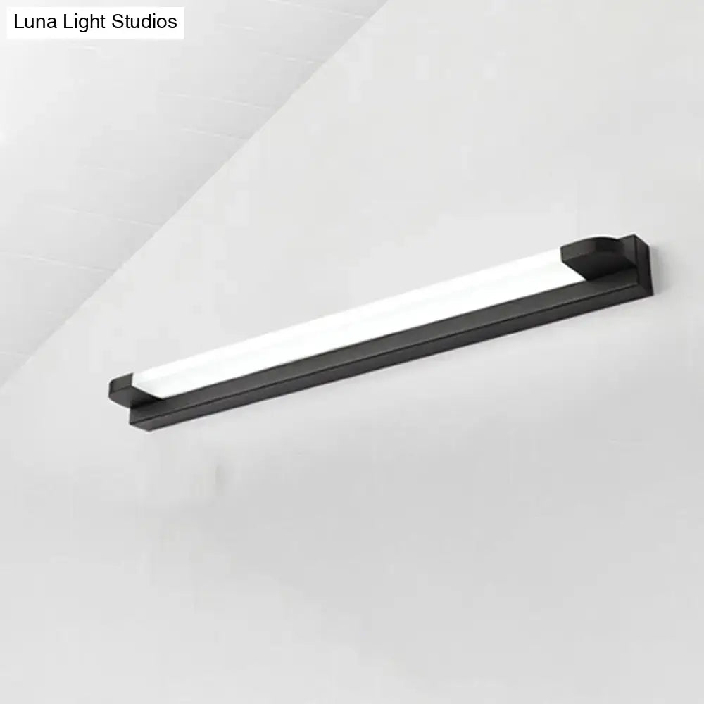 Black White Vanity Light Five Size Options
