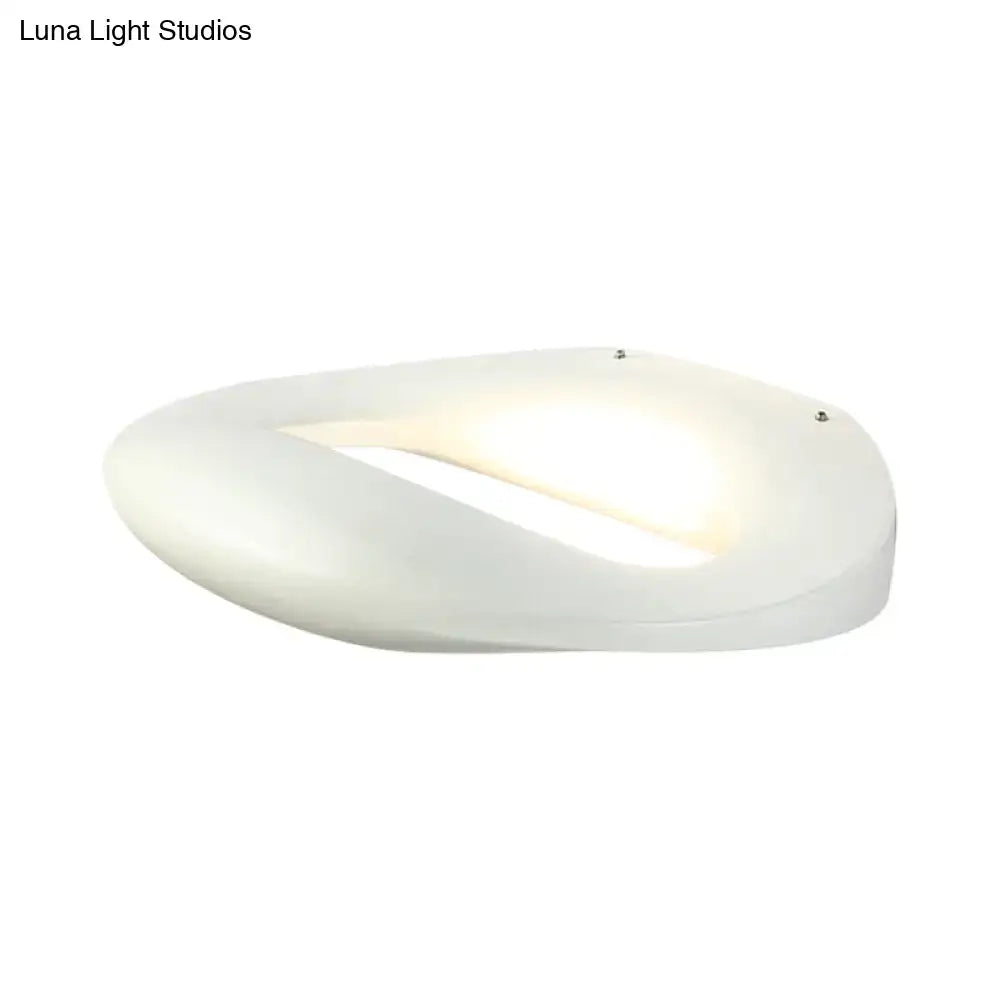 Black White LED Smiling-Face Sconce