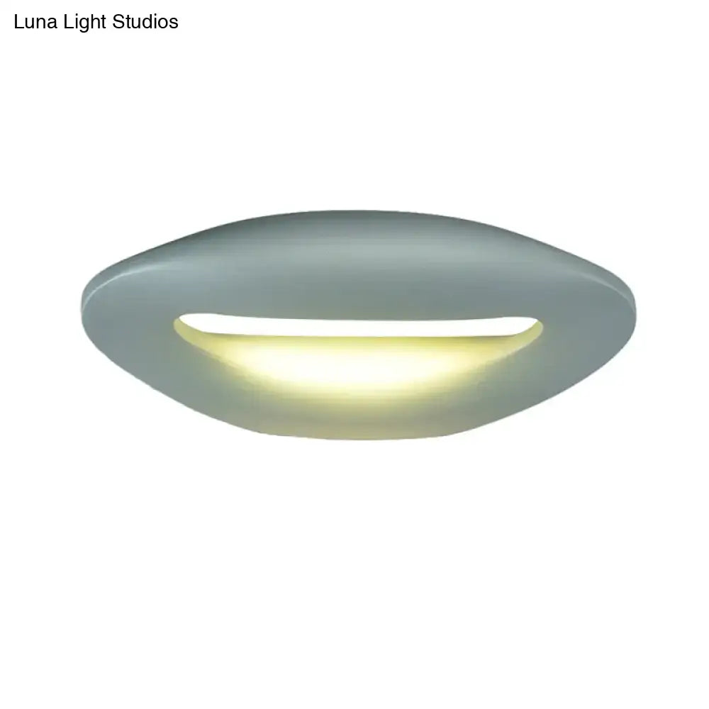 Black White LED Smiling-Face Sconce