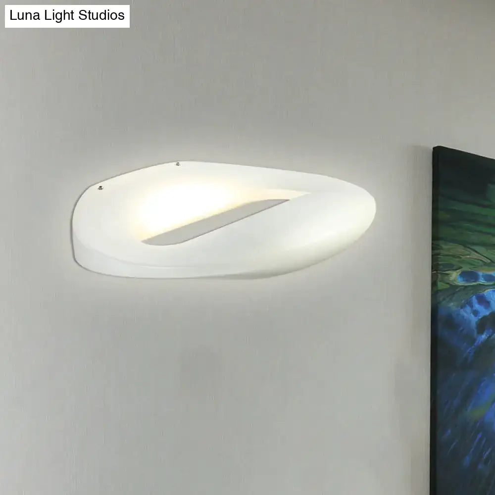 Black White LED Smiling-Face Sconce