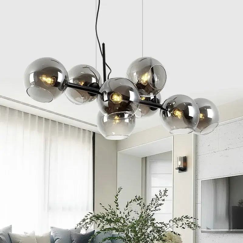 Gold Glass Ball Pendant for Kitchen or Dining