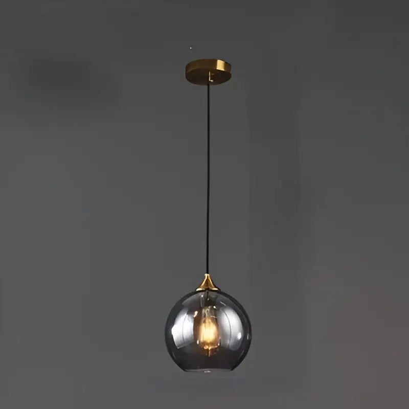 Amber Glass Pendant Trio